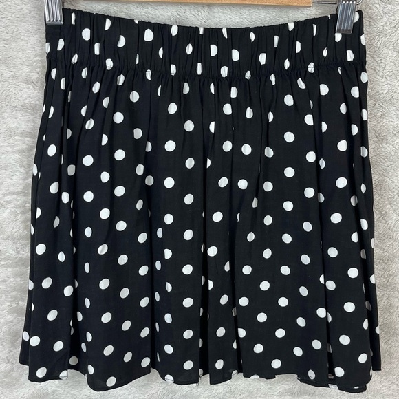 Vintage Victorias Secret PINK Blue White Dots Mini Skirt Small Elastic Waist Y2K - Picture 1 of 13